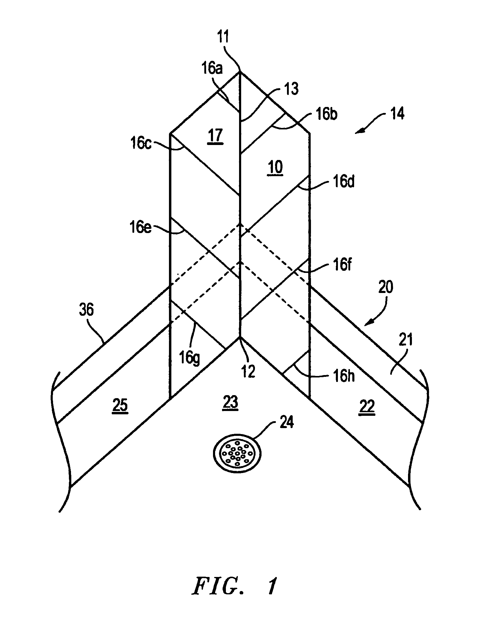 Directional flow flashing