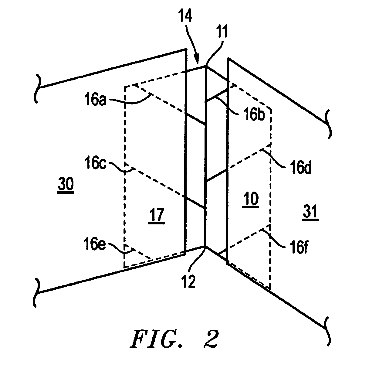 Directional flow flashing