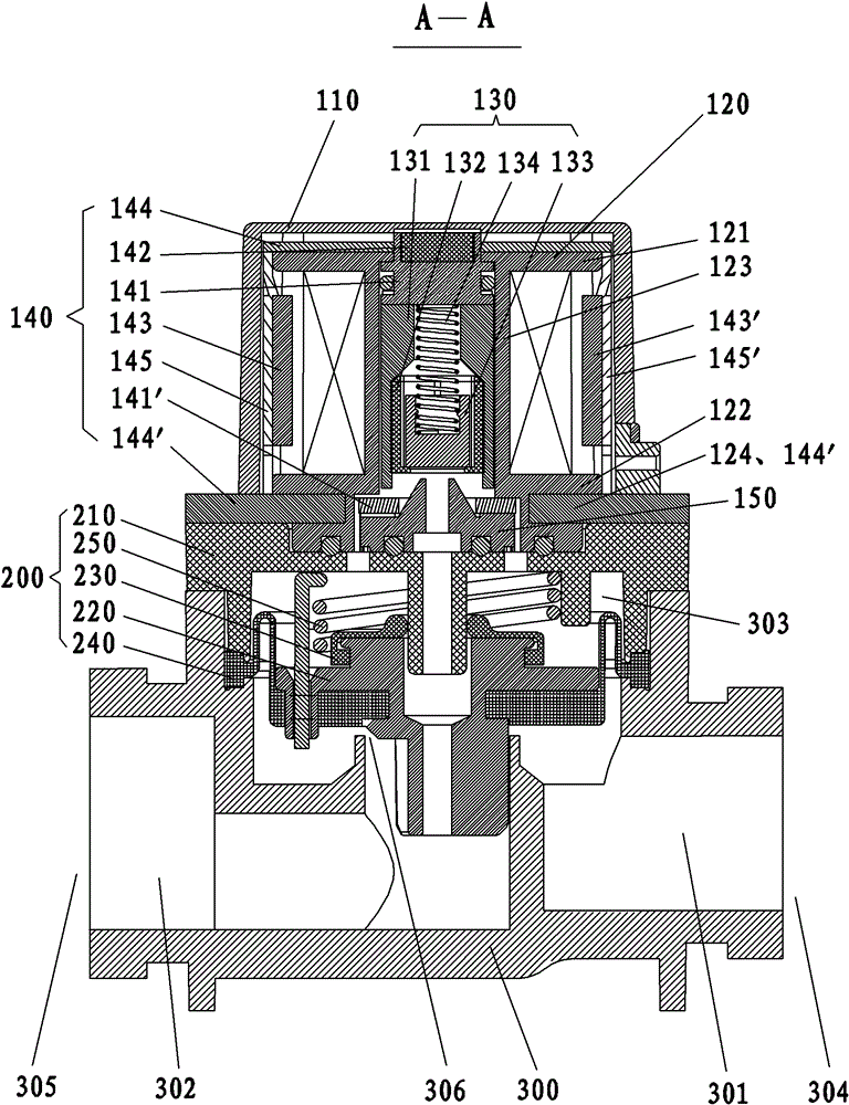 Valve head for pulse solenoid valve