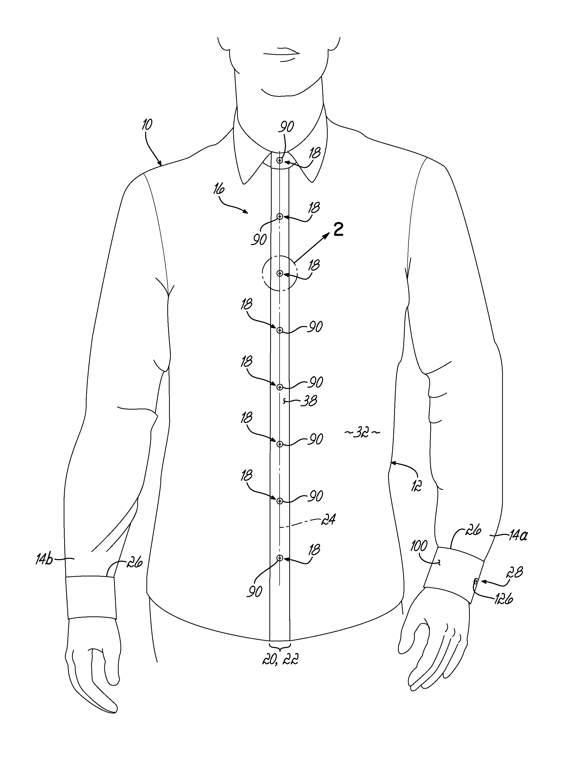 Article of Clothing Having Magnetic Fastening Assemblies