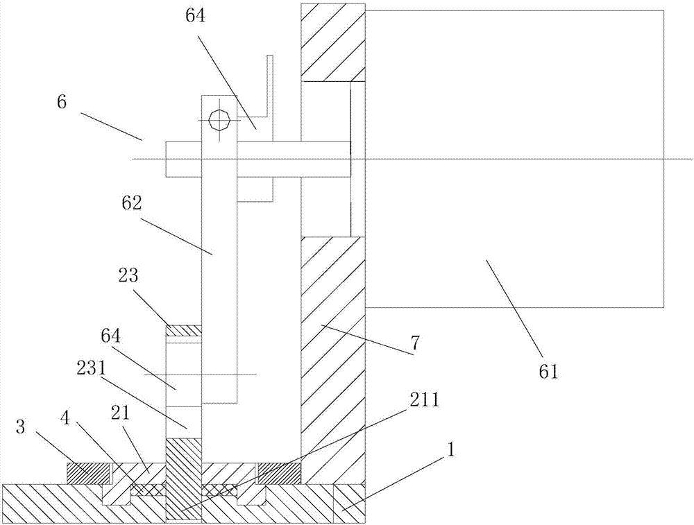 Glass bead feeding device of glass bead embroidery