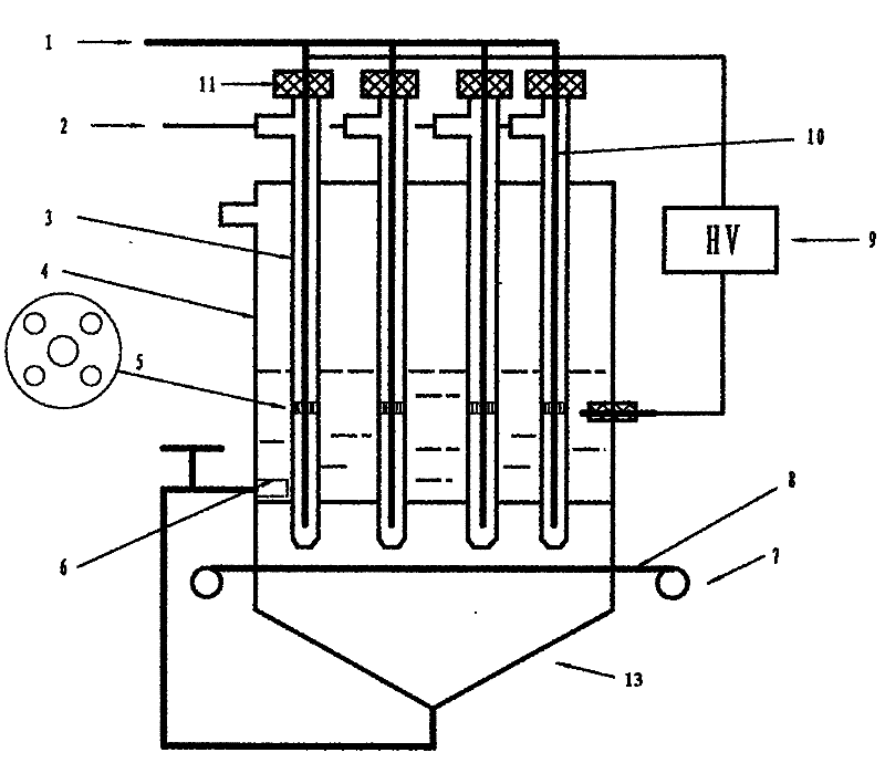 Room temperature plasma torch array device for simultaneous fiber modification and sewage treatment