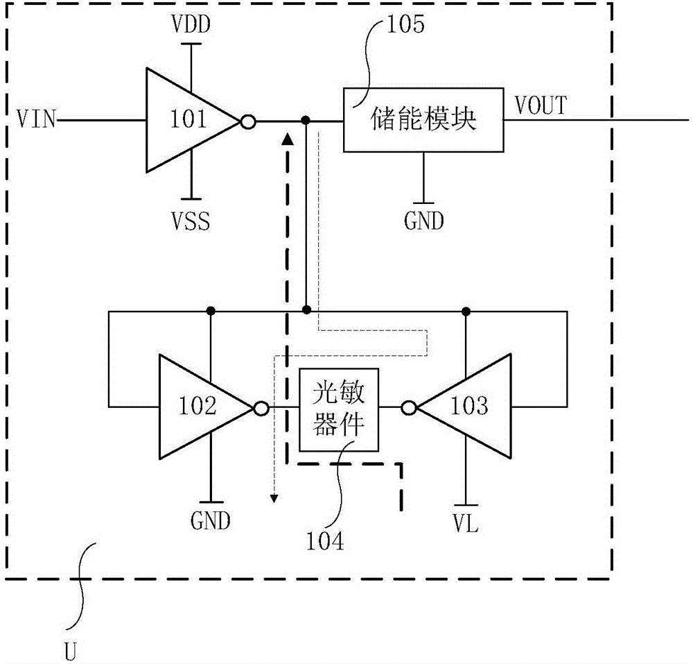 Light intensity detection unit and light intensity detector, as well as detection method and display device thereof