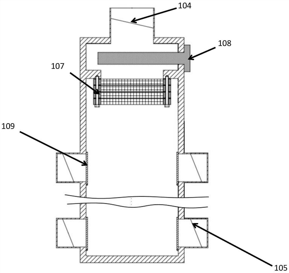 Exhaust device for negative pressure isolation ward