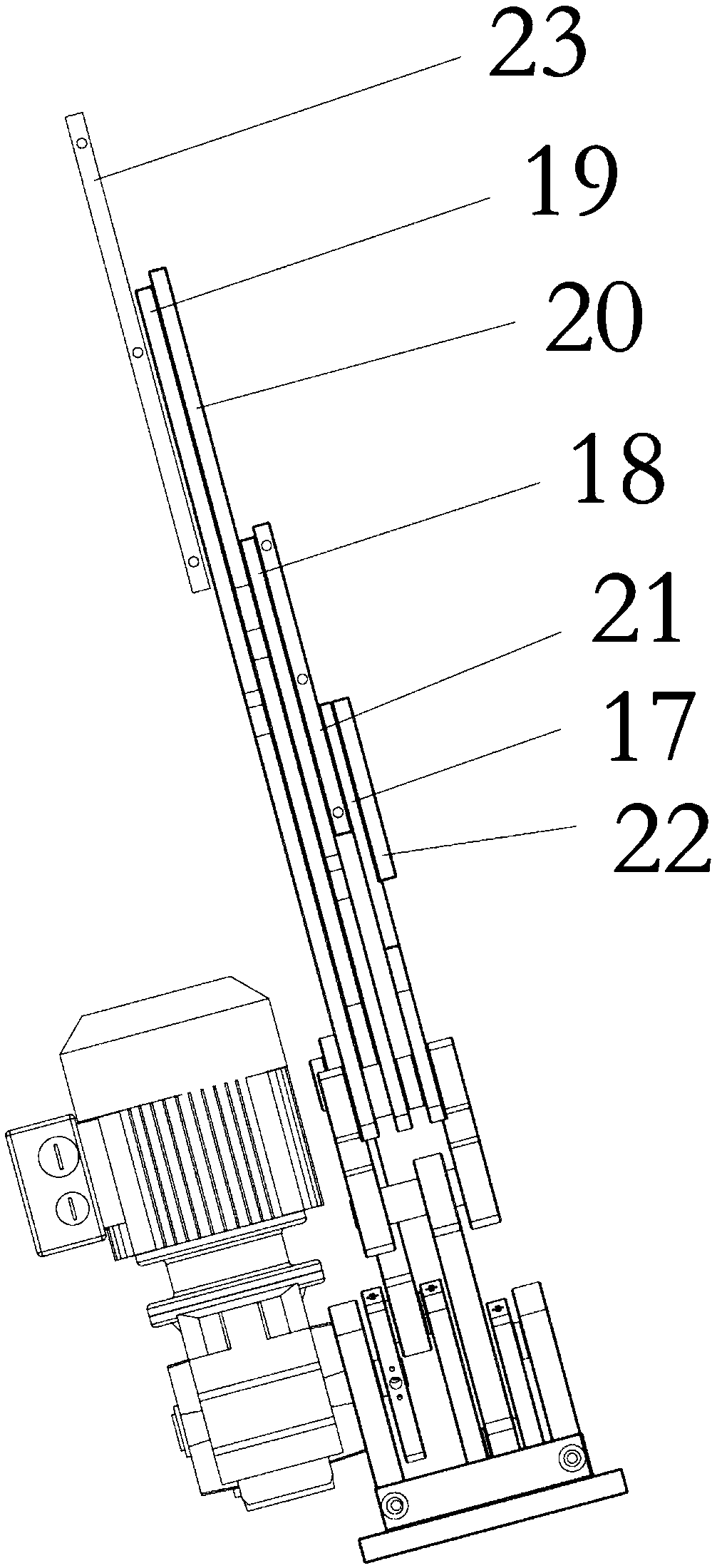 Efficient conveying mechanism for large shaft workpieces