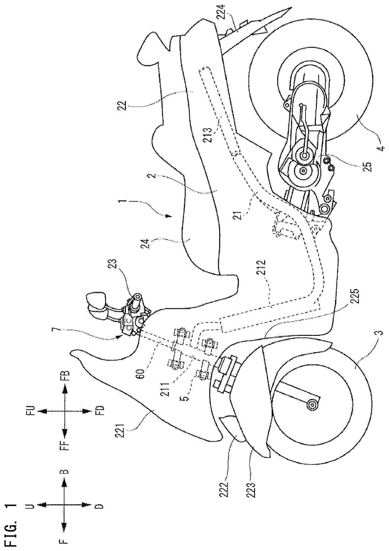 Two front wheel reverse steering leaning vehicle