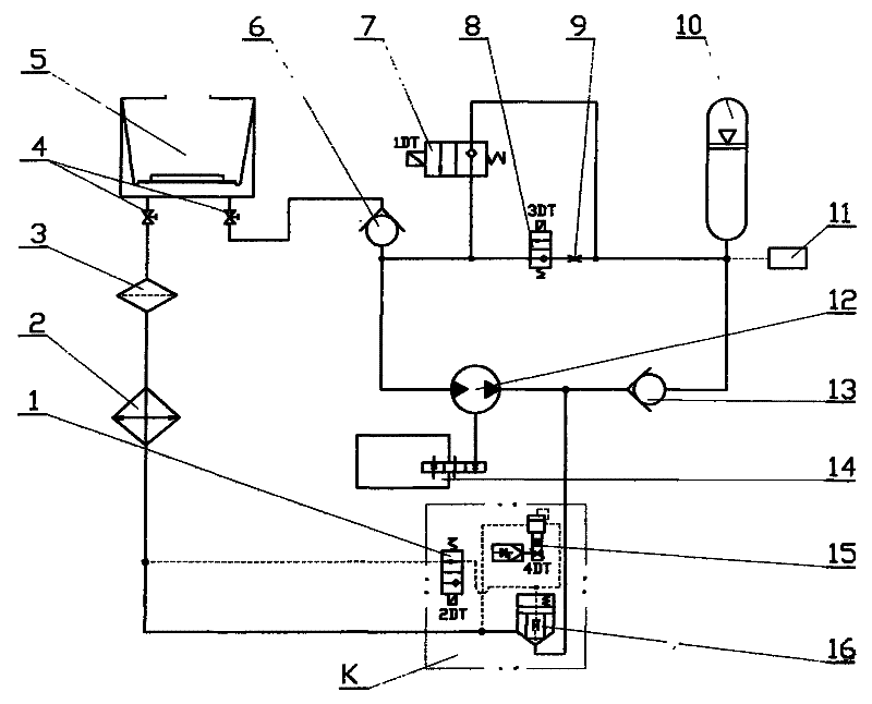 Braking kinetic energy regenerating hydraulic retarder for automobile