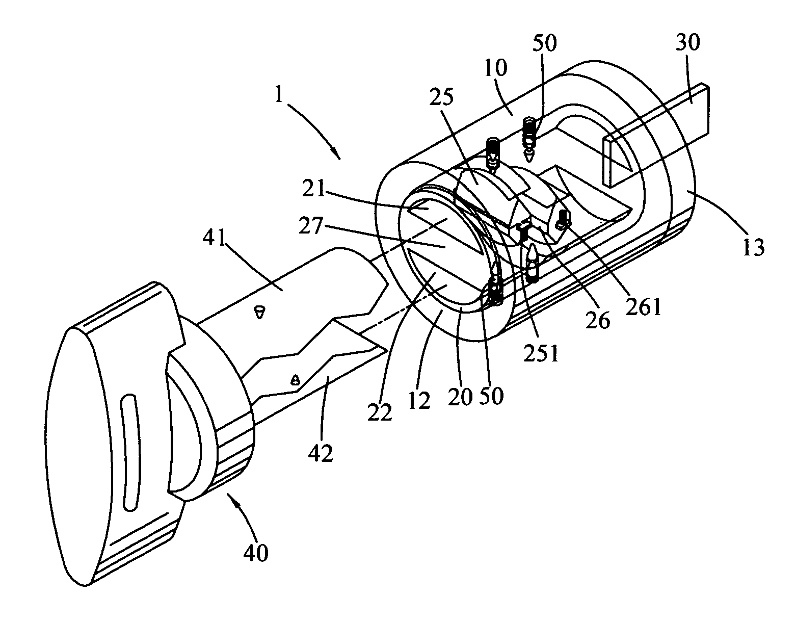 Lock barrel and a driving part for the same