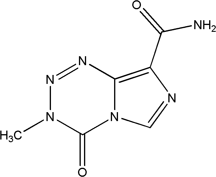 Lyophilized preparation of temozolomide and its preparation method