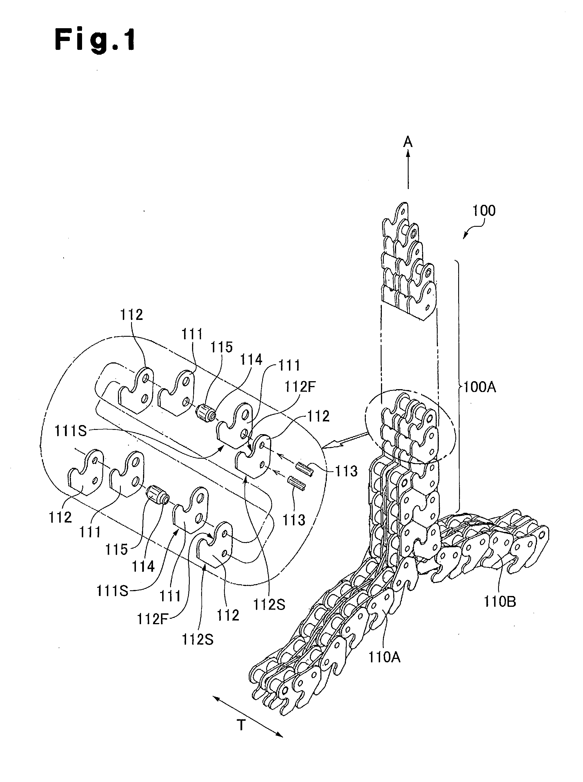 Engagement chain unit