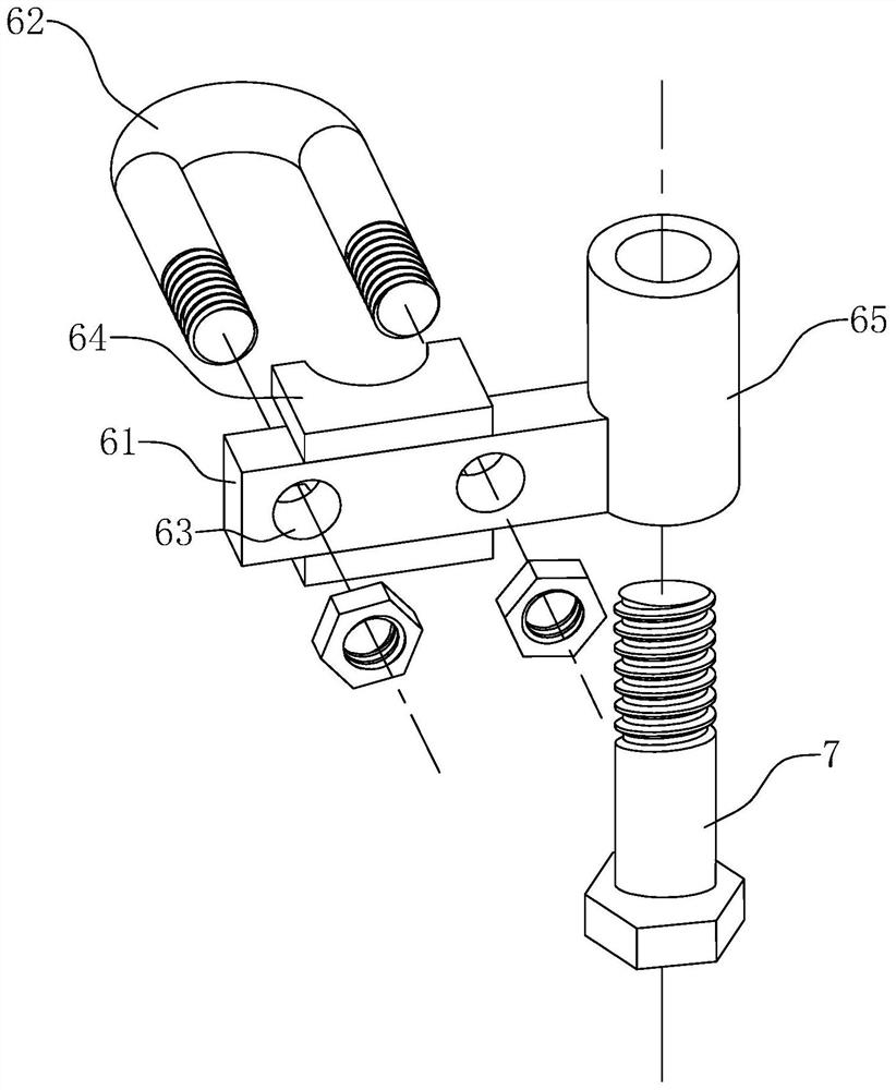 Highway tunnel jet fan supporting structure bearing capacity detection device and detection method