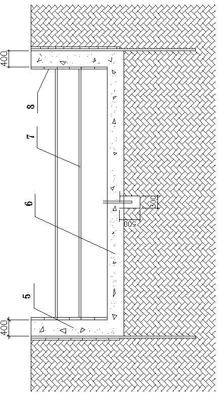 Quicksand high-rise residence foundation sump construction method