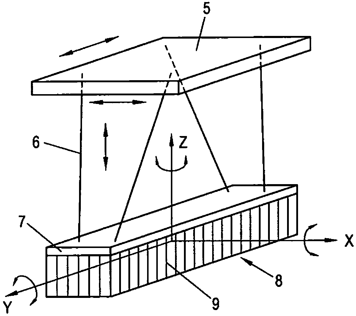 Method for damping rotational oscillations of load-handling element of lifting device