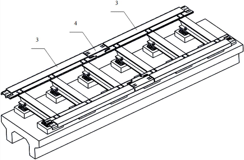 Magnetically-levitated track sleeper joint and magnetically-levitated track