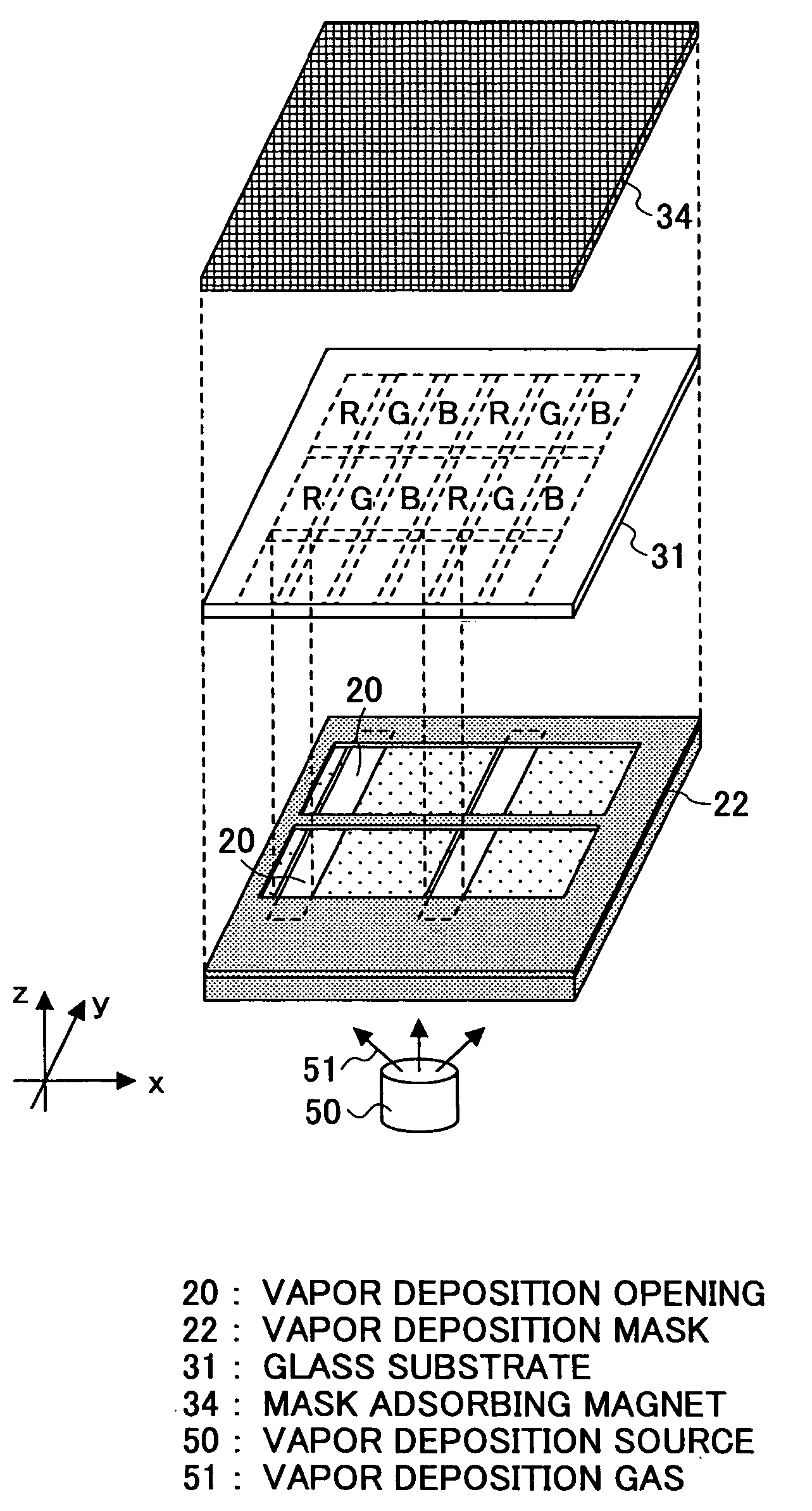 Vapor deposition mask and organic EL display device manufacturing method