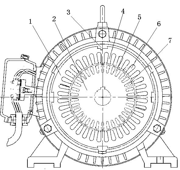 Ultra-high-efficiency 250-watt six-pole three-phase asynchronous motor