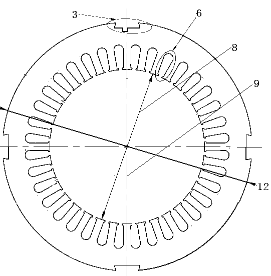 Ultra-high-efficiency 250-watt six-pole three-phase asynchronous motor