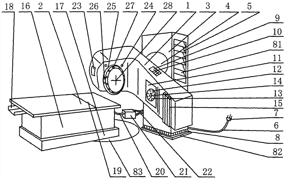 Whole body tumor radiotherapy apparatus