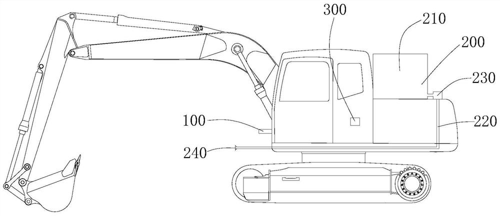 Automatic dust removal system and excavator