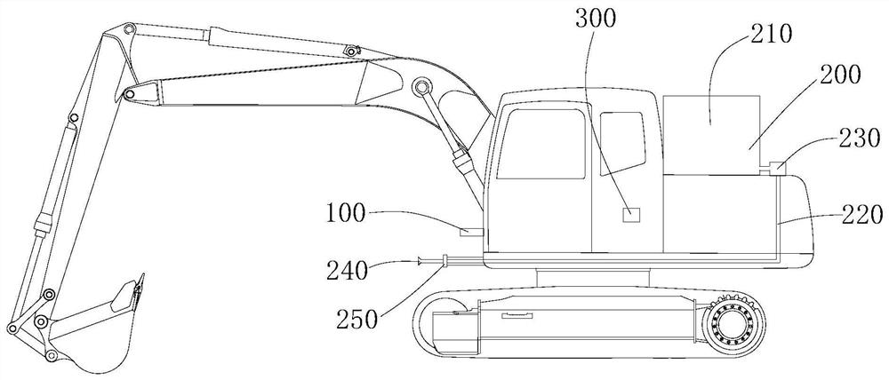 Automatic dust removal system and excavator