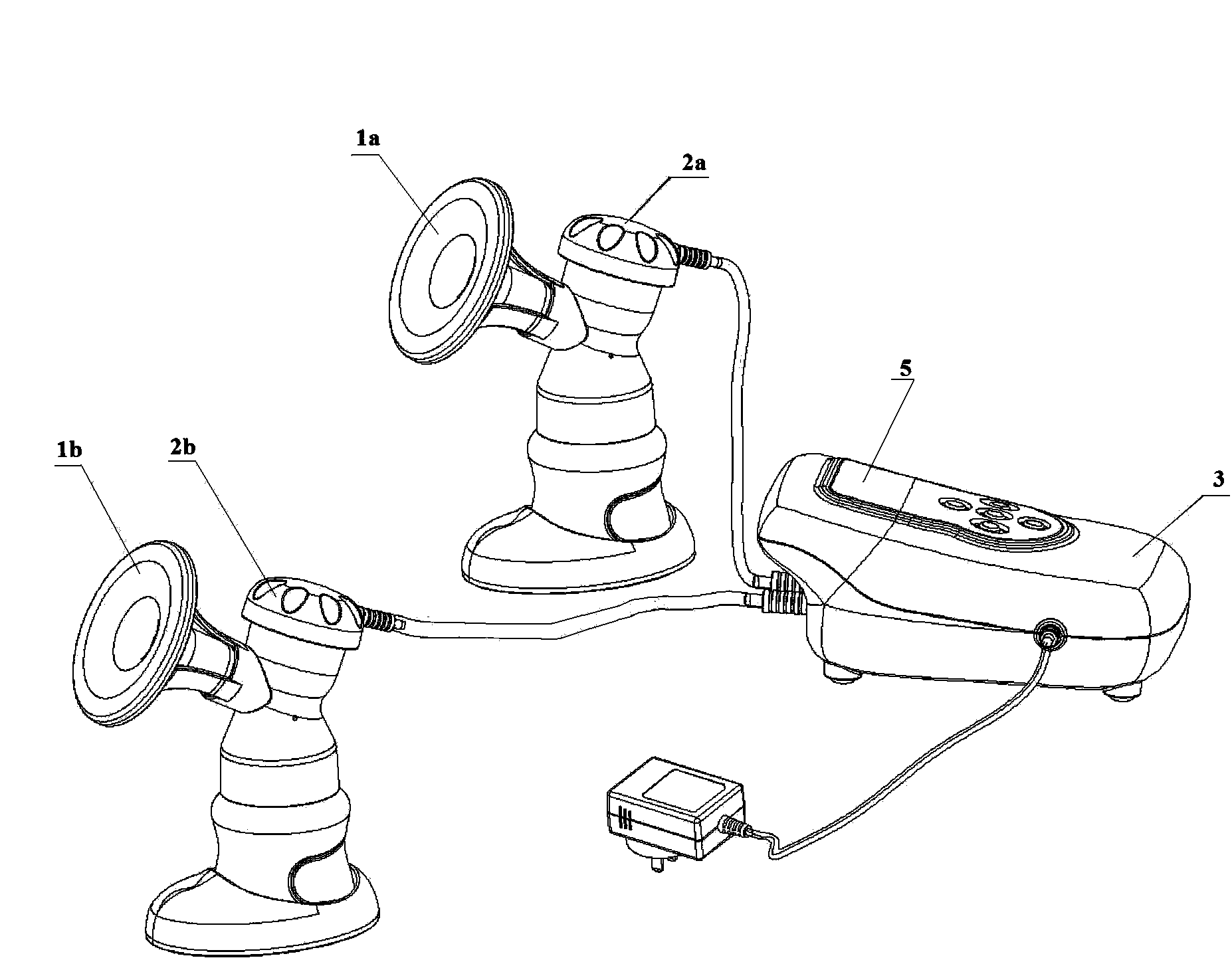 Electric breast pump