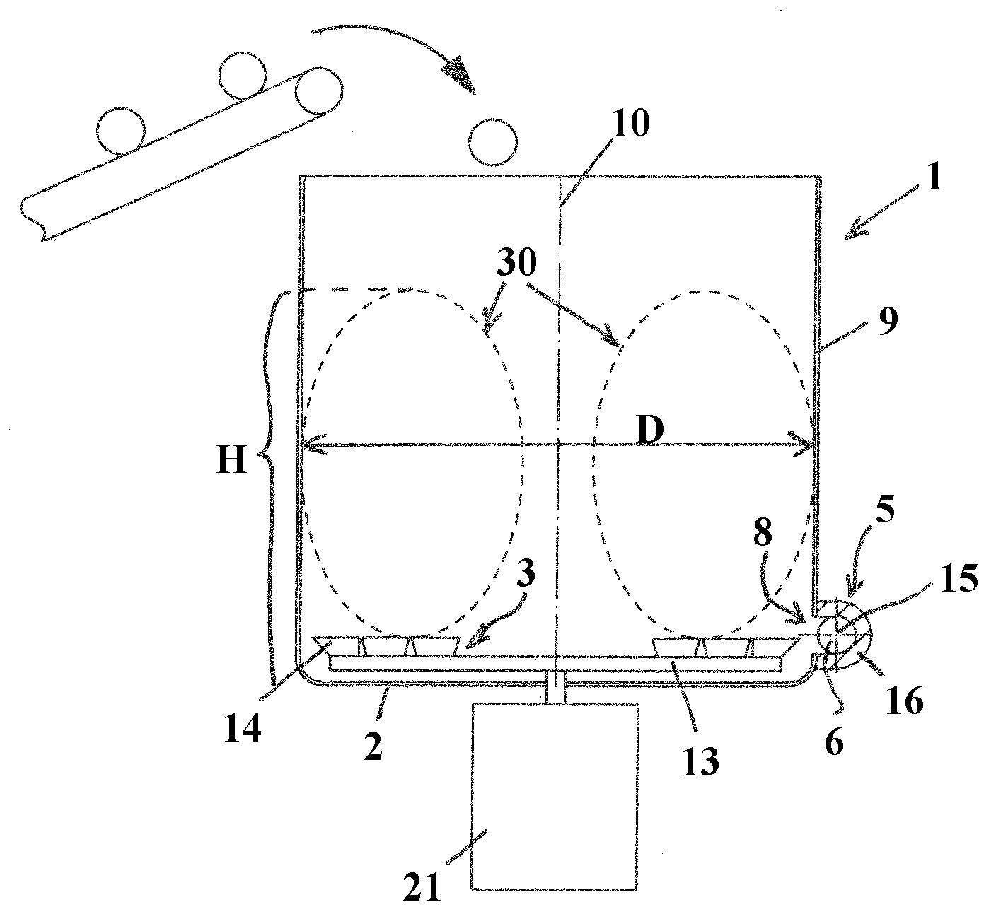 Apparatus for processing plastic material