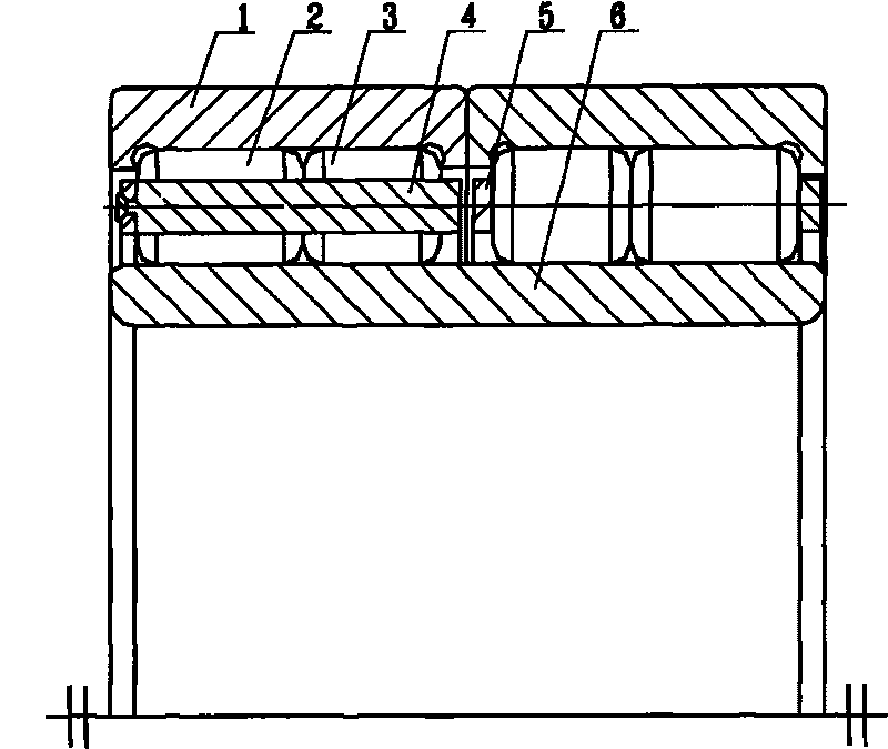 Enhanced four-row cylindrical roller bearing