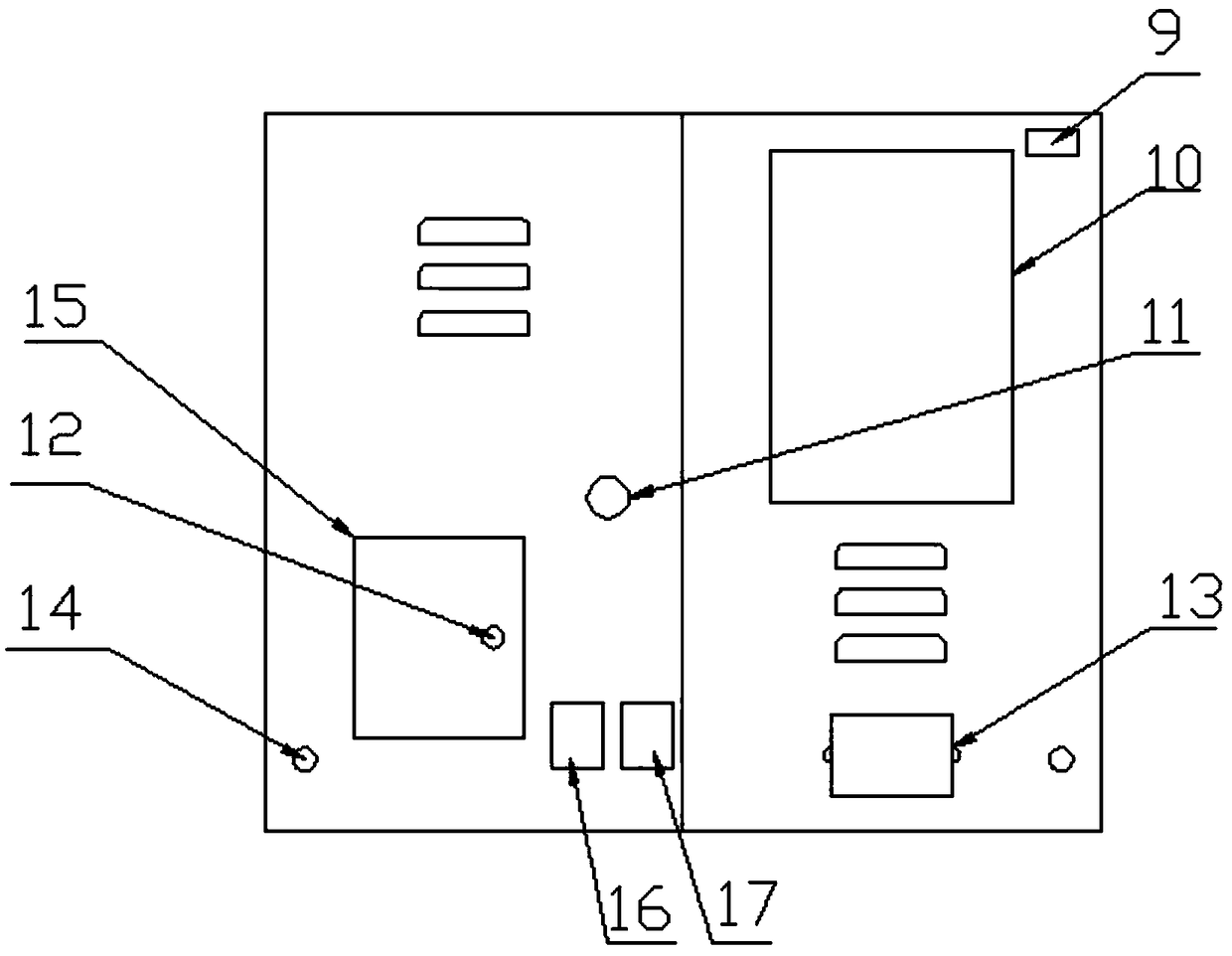 Three-phase novel electric meter box