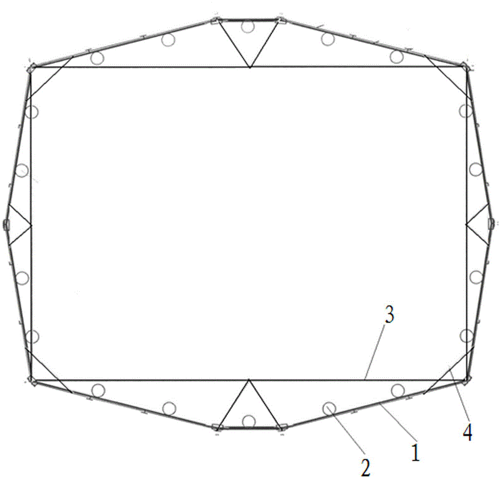 Construction method for supports of box iron supporting rack of small foundation pit