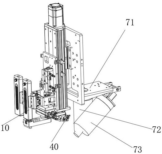 Leading-out wire pressing and high-temperature cloth adding device and working method