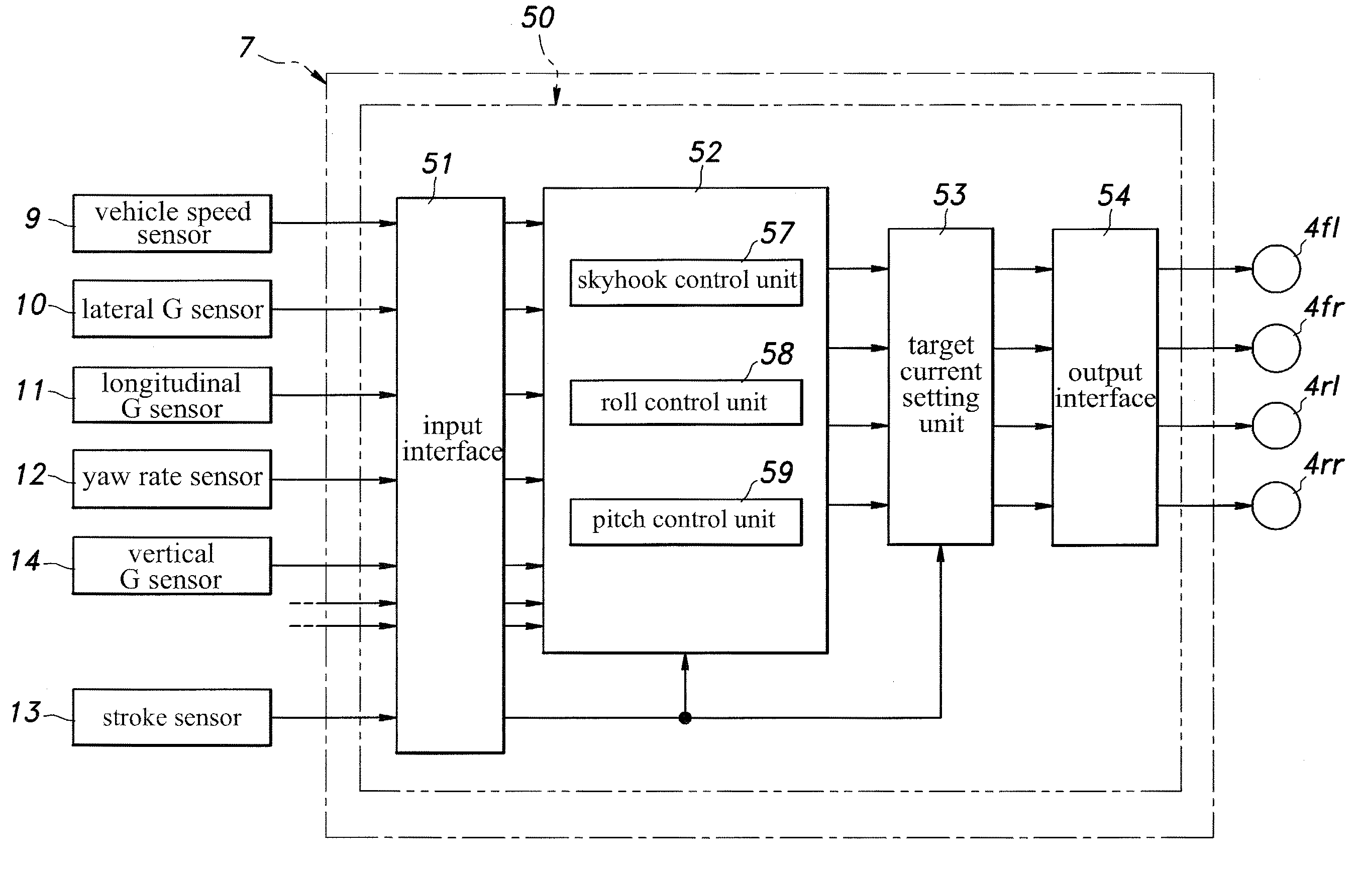 Control apparatus of variable damping force damper