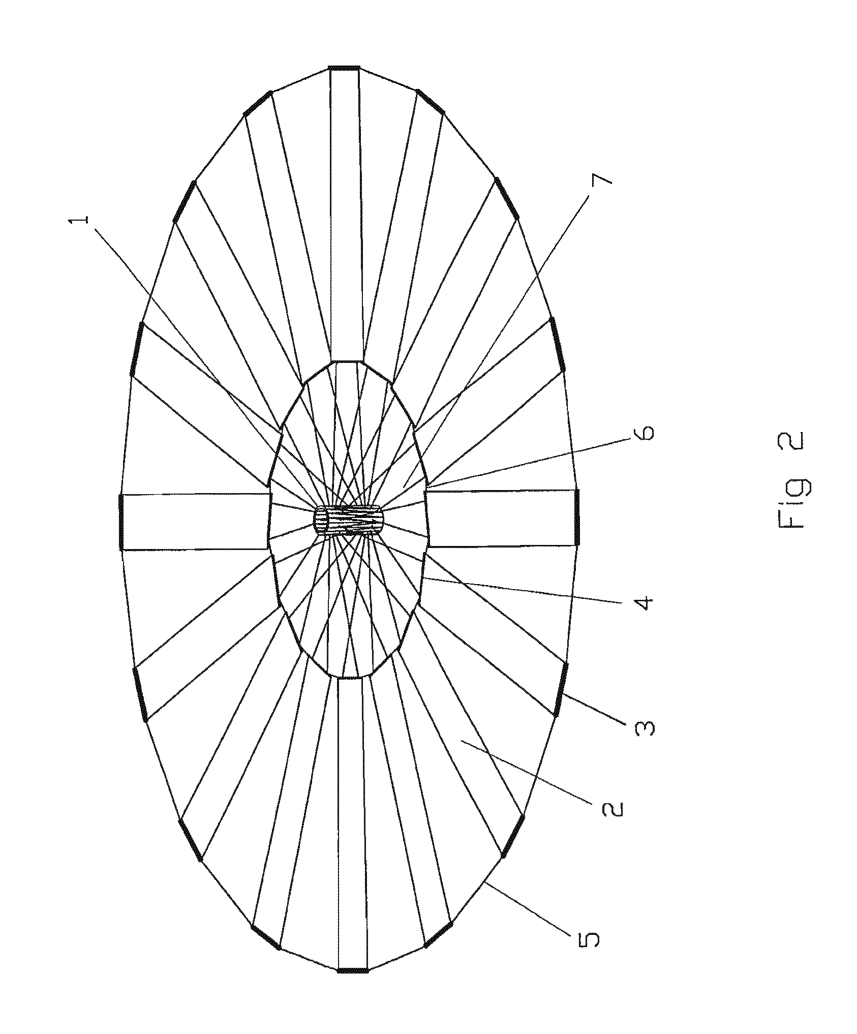 Space based rotating film solar battery array