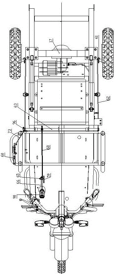 Pedal sitting type electric tricycle