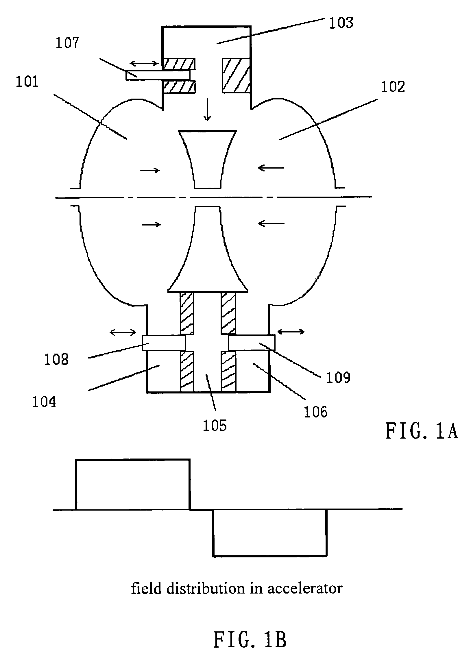 Phase switch and a standing wave linear accelerator with the phase switch