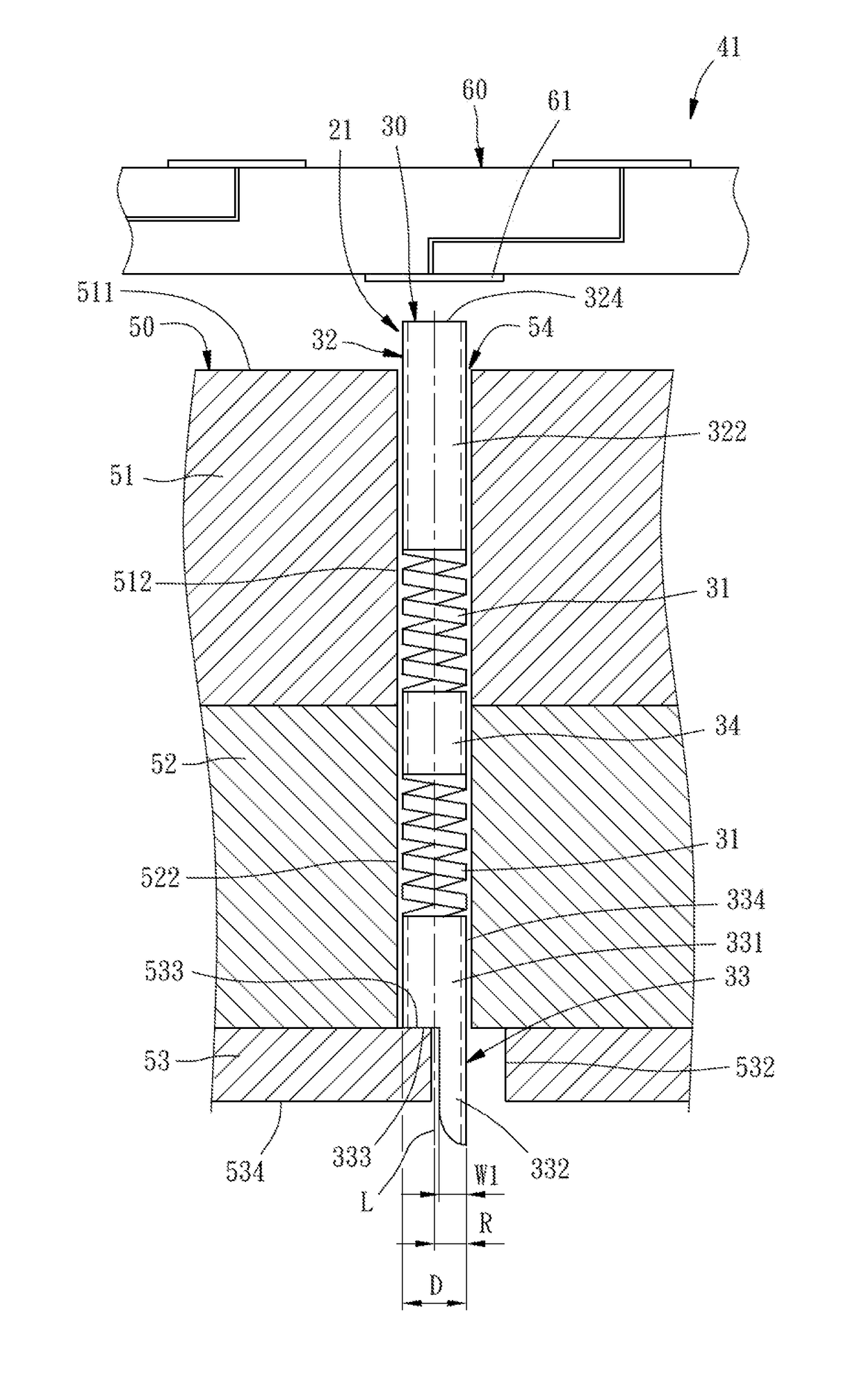 Spring probe and probe card having spring probe