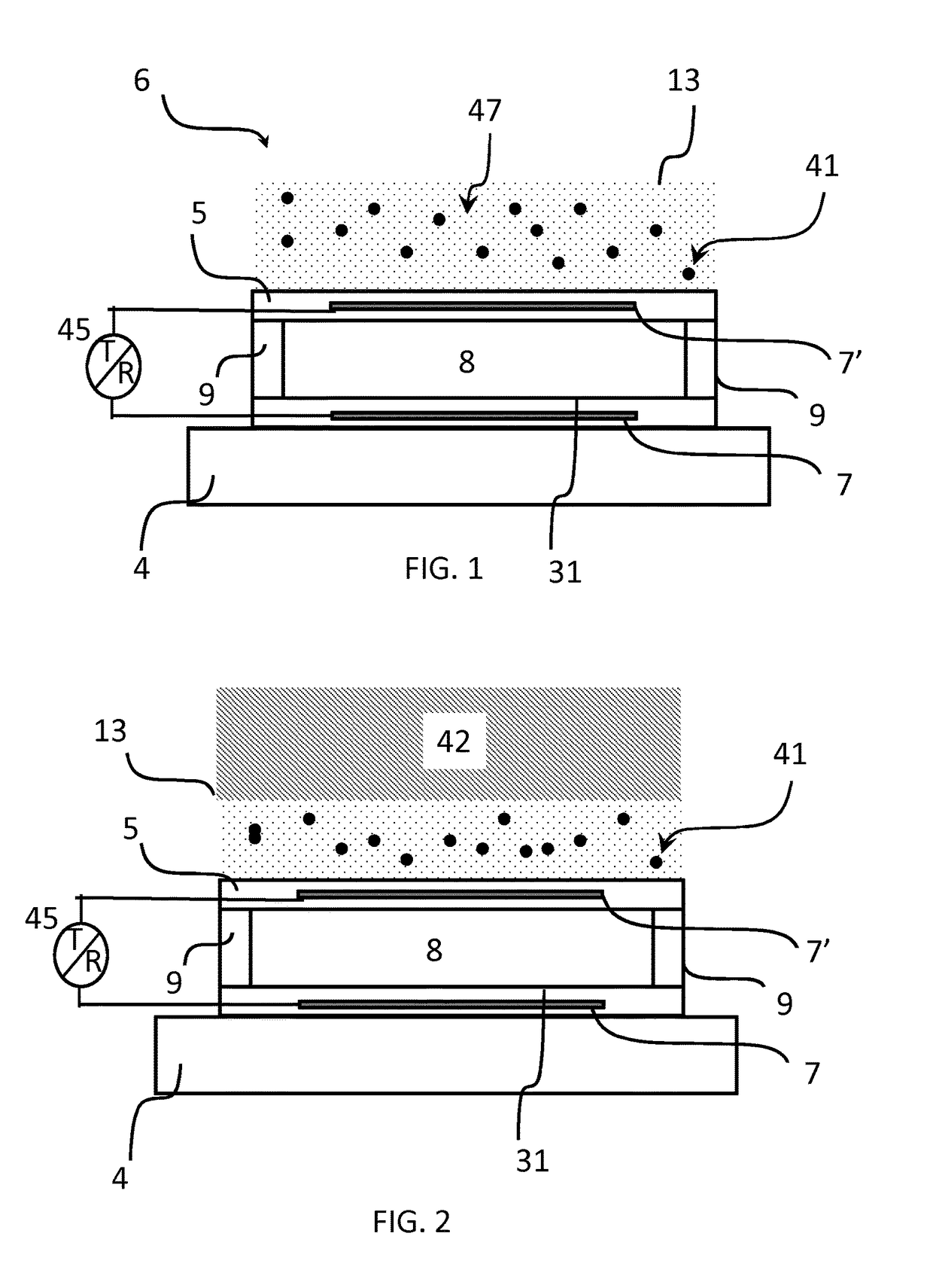 A cmut array comprising an acoustic window  layer