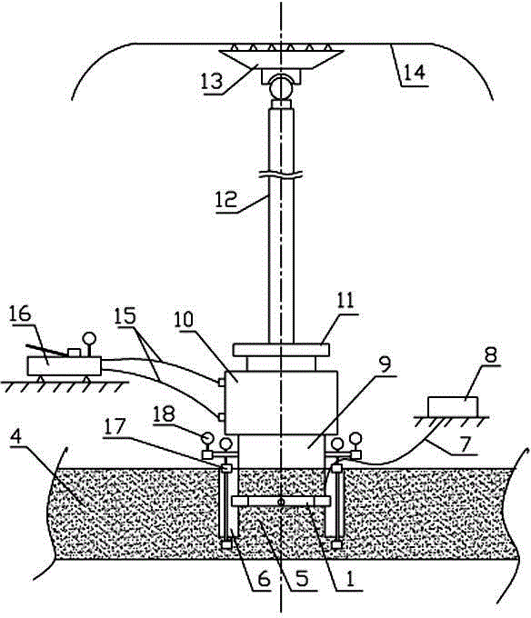 Field rock mass poisson ratio test method