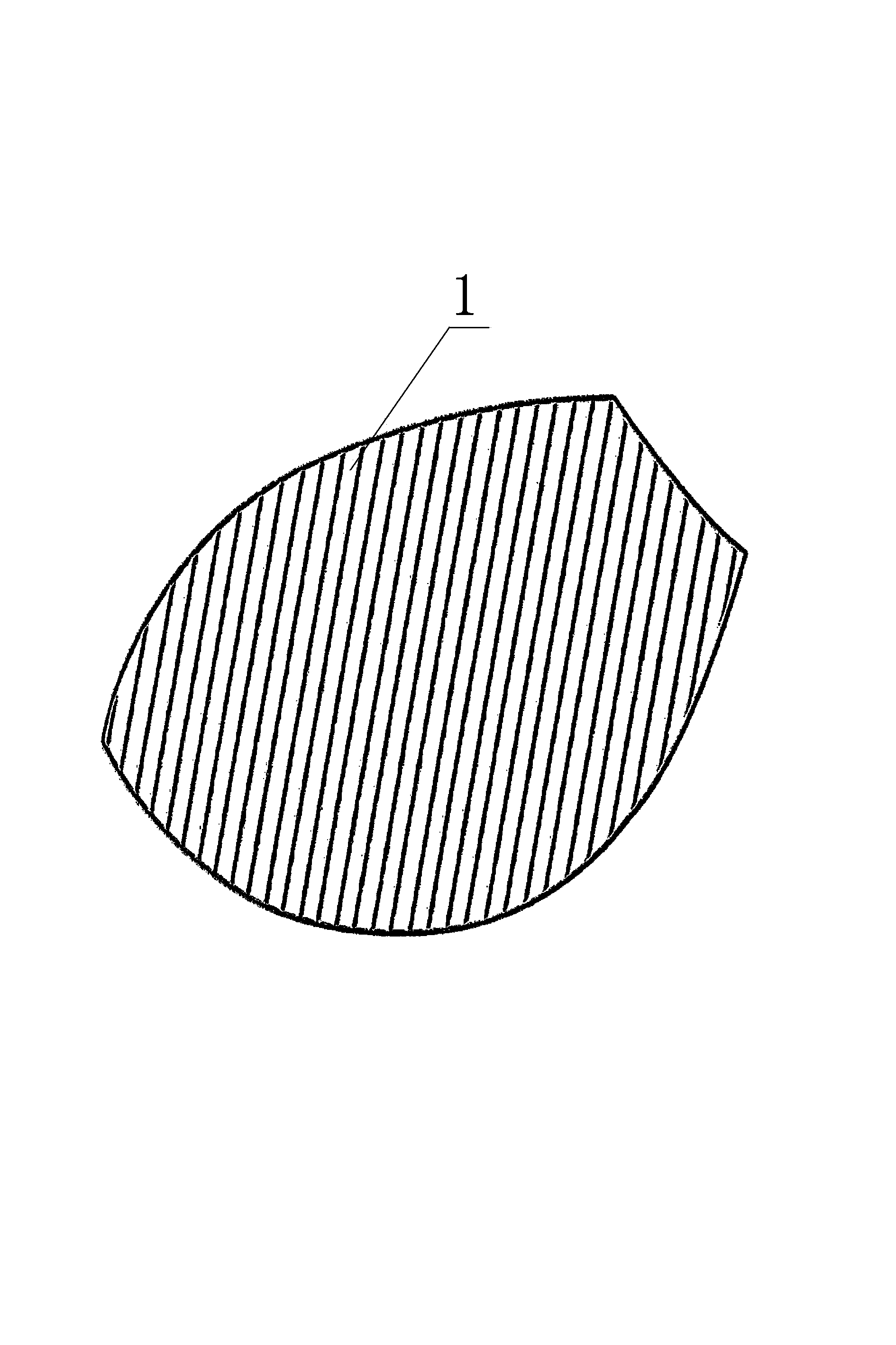 Hollow composite bra cup structure