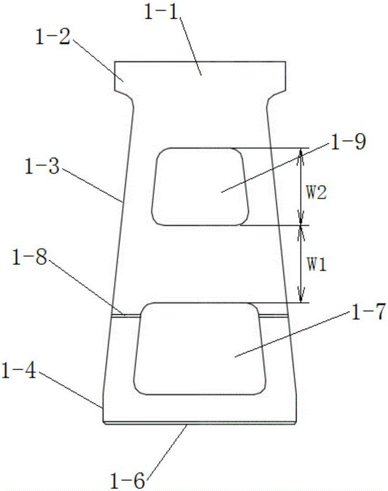 Inclined slope ecological large retaining earth block