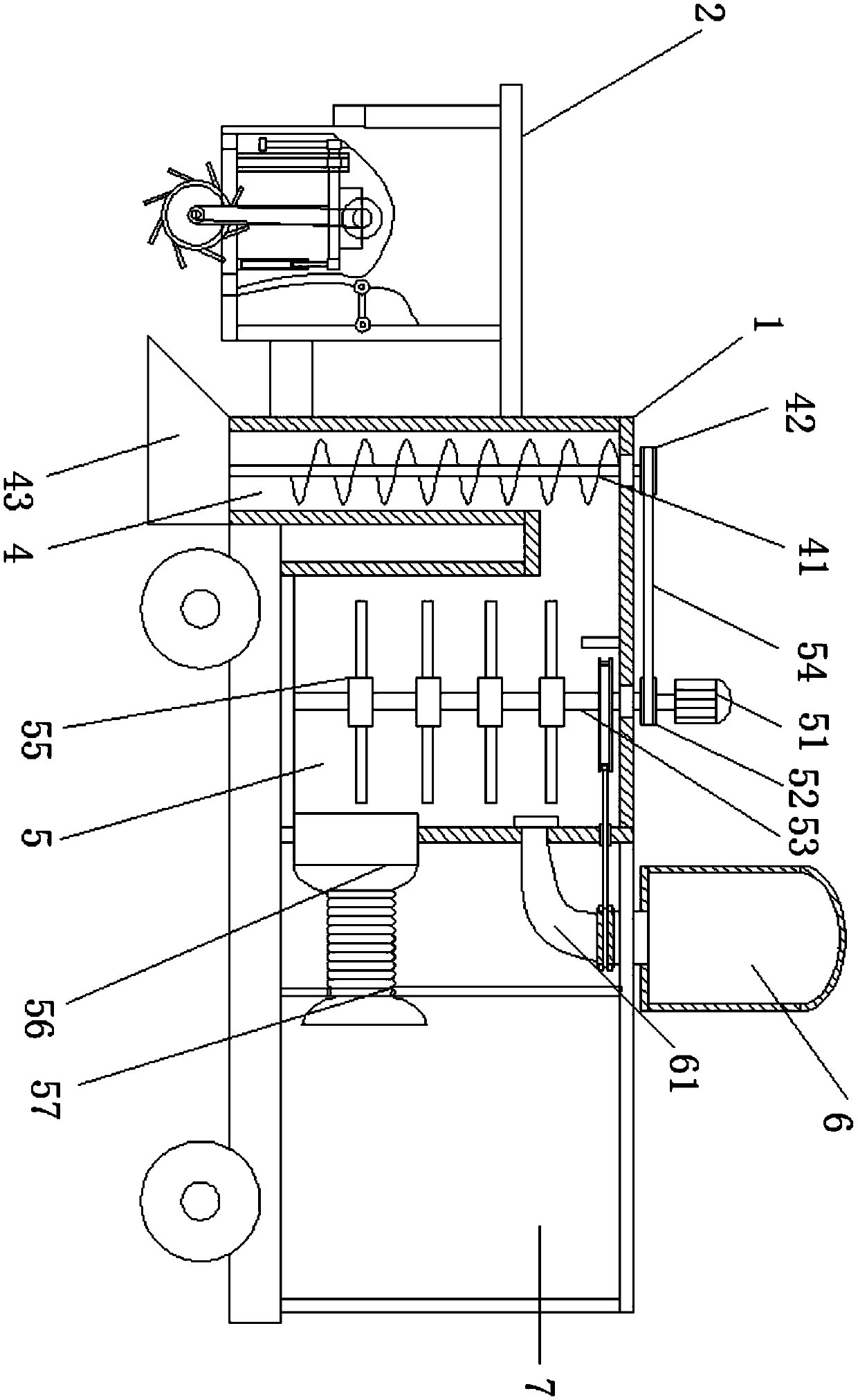 Recycling and treatment device for excrement organic biomasses