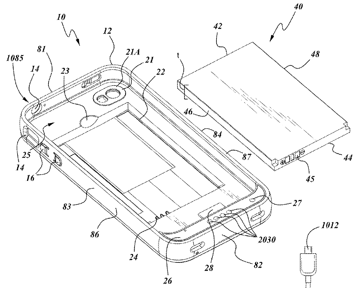 Battery case for mobile device