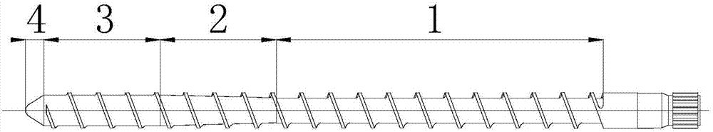 Special extrusion screw for polyethylene of raised temperature resistance and extrusion method of special extrusion screw