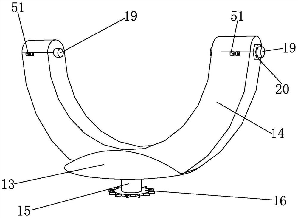 Shock and noise reduction device for household electric fan and installation method thereof