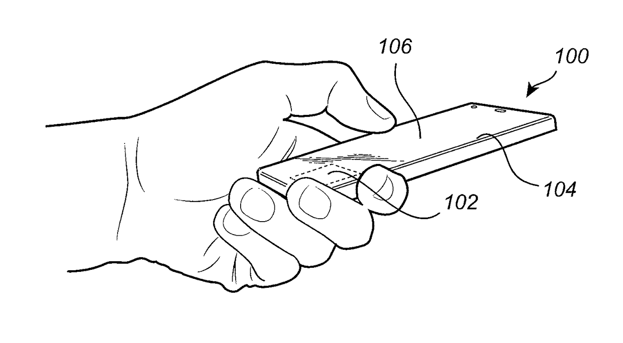 Method and device for forming a fingerprint representation