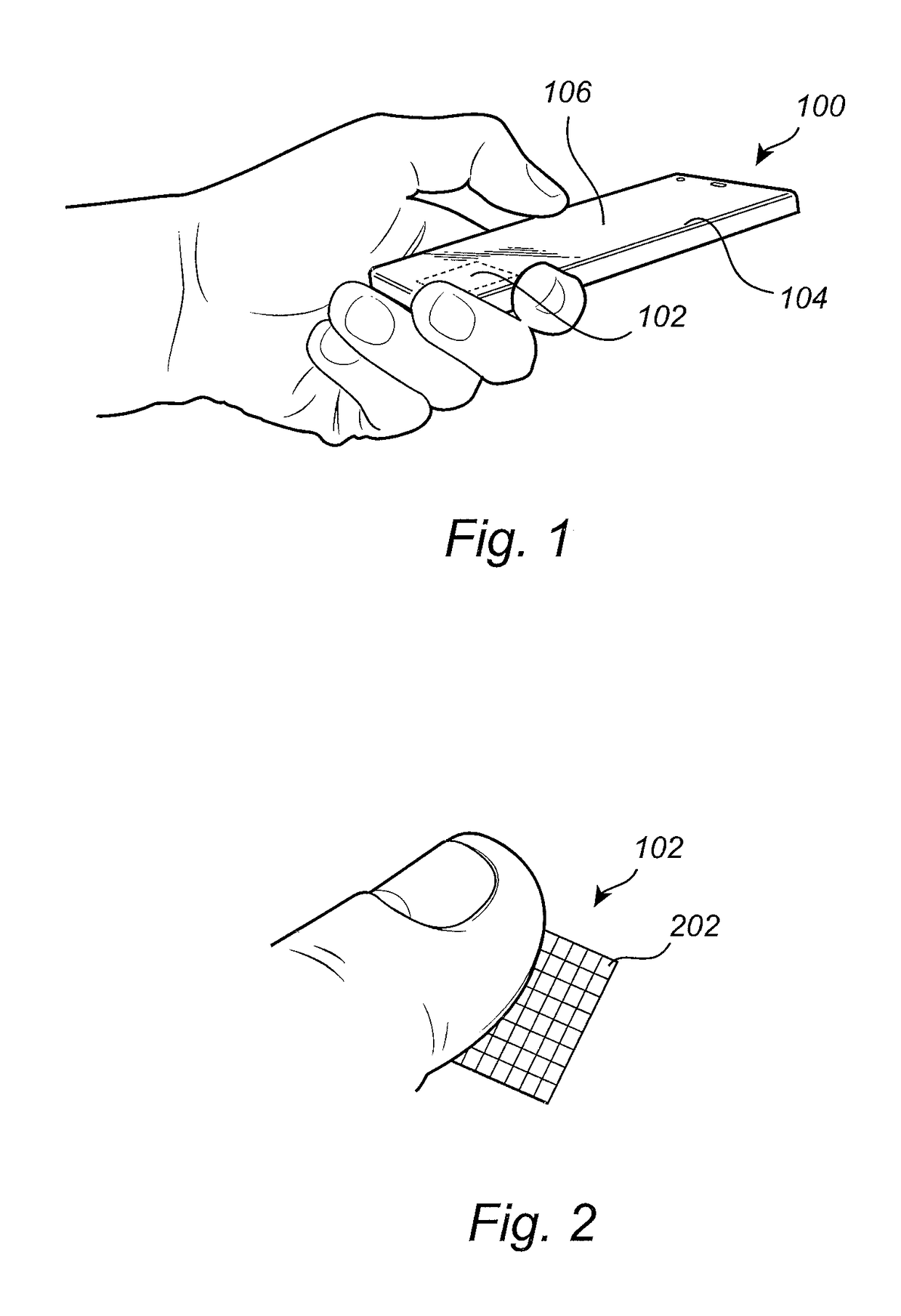 Method and device for forming a fingerprint representation