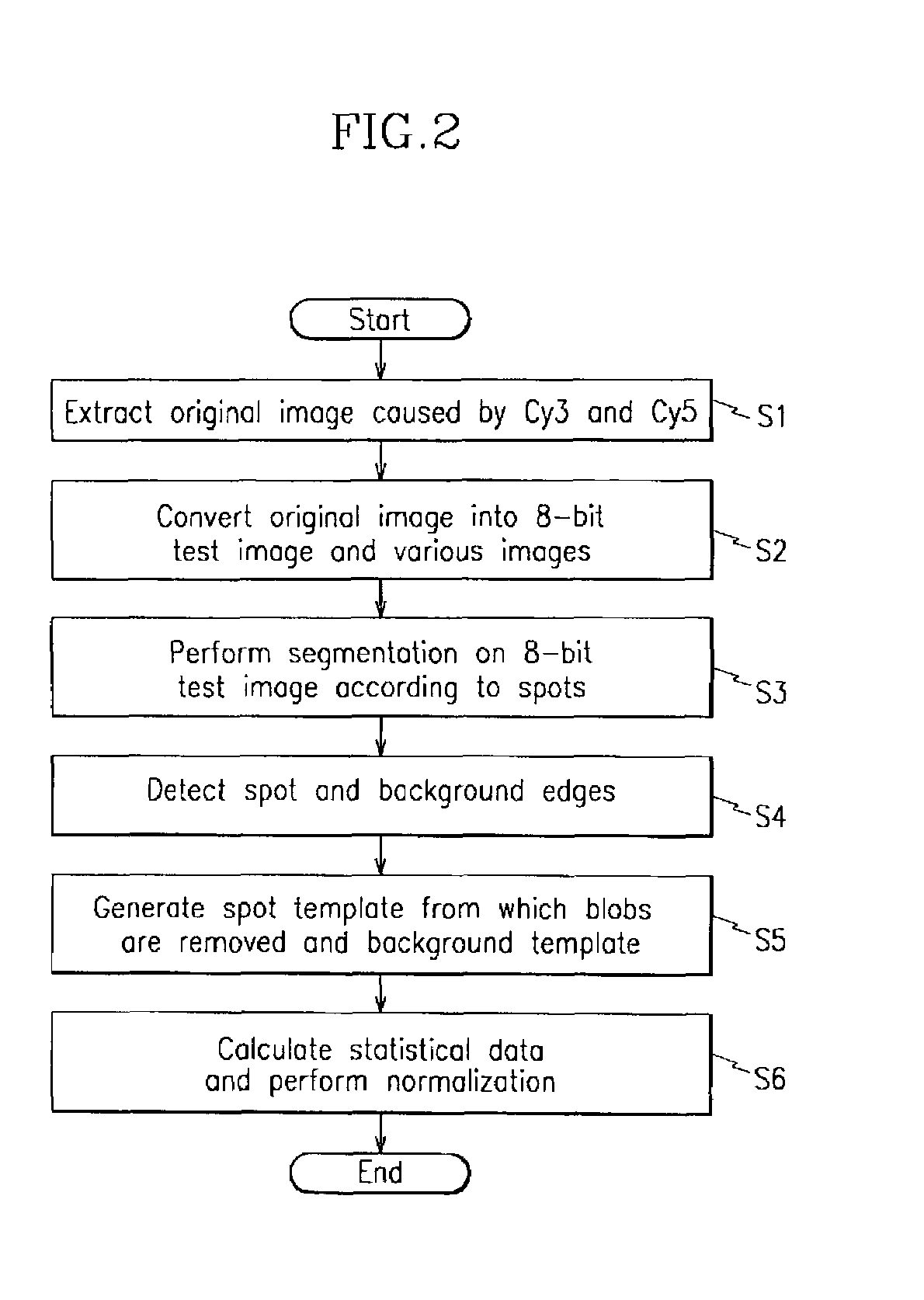 Biochip image analysis system and method thereof