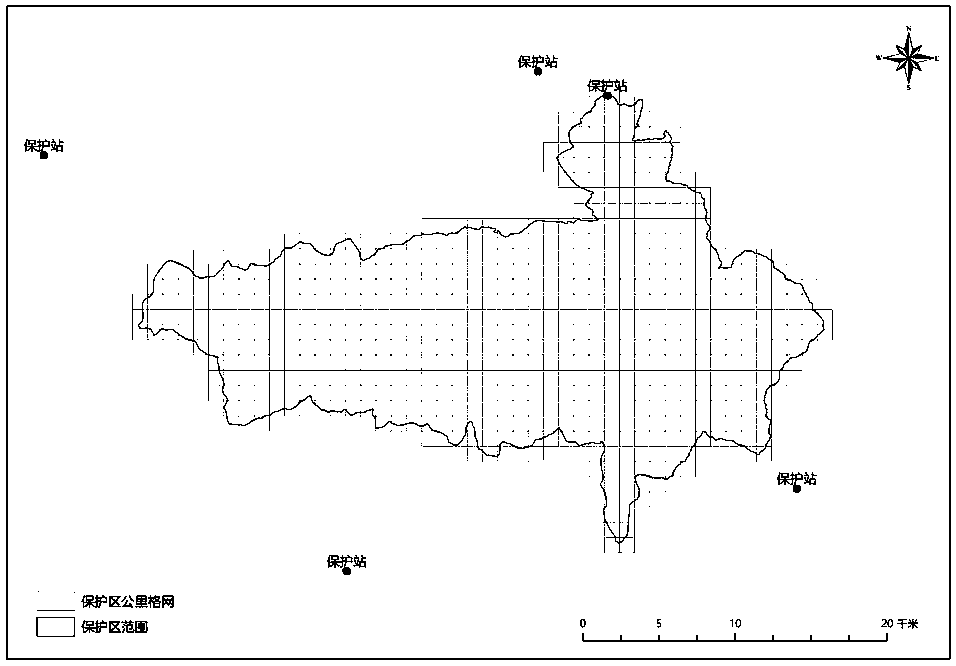 Risk early warning method for wild animal epidemic diseases in natural protected area