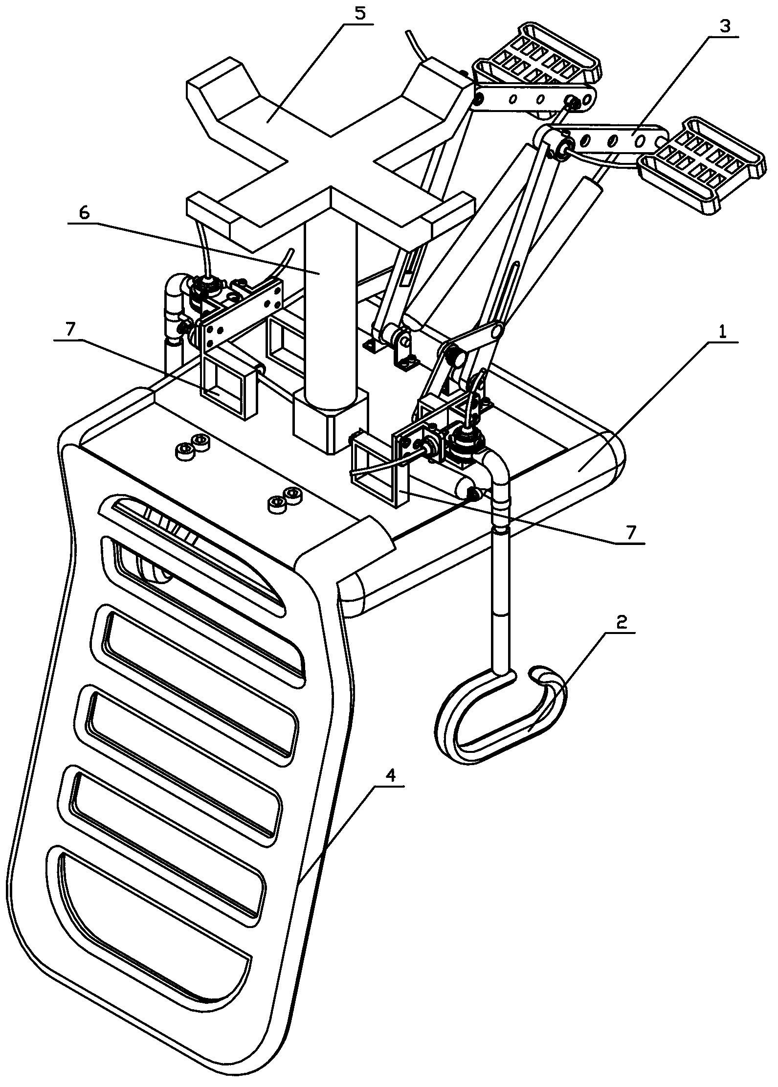 Fitness chair with digital output