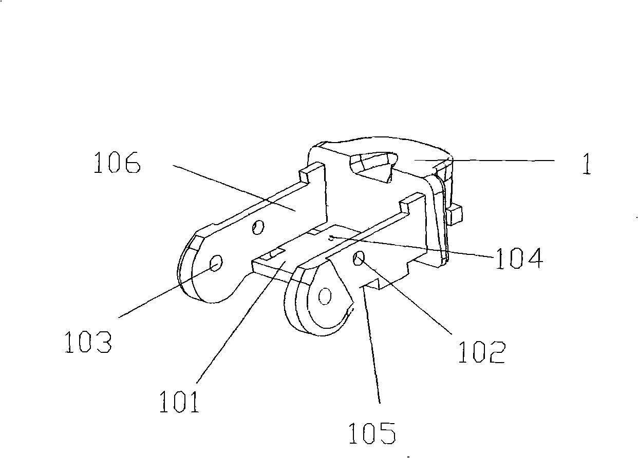 Swimming gasses edging fastener assembly