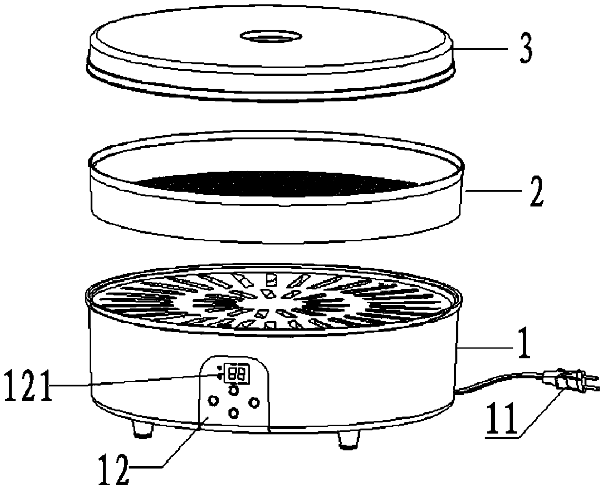 Household fruit-and-vegetable drying fragrance-improving method based on dryer